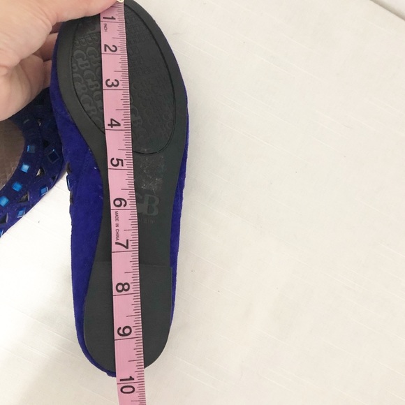Gianini Bini blue laser cut jeweled flats - Picture 11 of 11